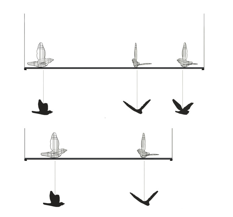 Лінійний підвісний світильник FS pendant linear 12002